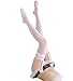 Womens Womens Lace Garter Belt Panties & Sheer Stockings 3 Pieces Lingerie Sets (White#1)