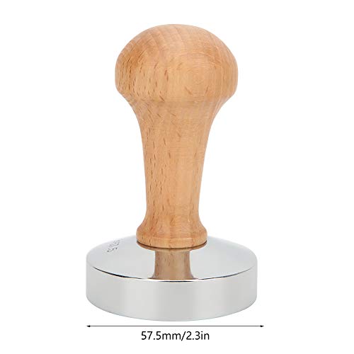 JYLSYMJa Pressino per caffè, pressino per caffè in Polvere con Manico in Legno Base in Acciaio Inossidabile Accessori… - immagine 4