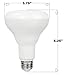 Bioluz LED BR30 LED Bulbs, Indoor Flood Lights High CRI 65W Equivalent uses 8W 2700K Warm White 650 Lumens, E26 Base Dimmable Instant On Interior Home Décor UL Listed FCC RoAS Compliant
