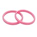 JSEA P 2pcs 10mm Acrylic Candy Color Bracelets Bangle Set Red Blue White Pink Bracelet