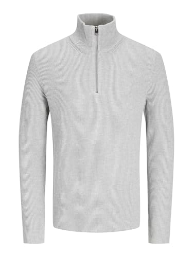 JACK & JONES Zip à Quart Zip à Quart Light Grey Melange XL Light Grey Melange XL