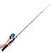 PLUSINNO Kids Fishing Pole,Telescopic Fishing Rod and Reel Combos with Spincast Fishing Reel and String with Fishing Line (Black, 120CM 47.24IN)
