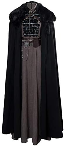 SIDNOR GOT Sansa Stark Cosplay Costume Cloak Dress Outfits for Women