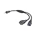 C2G 29810 16 AWG 1-to-2 Power Cord Splitter - NEMA 5-15P to 1 NEMA 5-15 +1 IEC320C13, TAA Compliant, Black (1.5 Feet, 0.45 Meters) primary