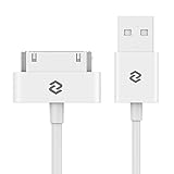 JETech USB Sync and Charging Cable Compatible iPhone 4/4s, iPhone 3G/3GS, iPad 1/2/3, iPod, 3.3 Feet (White)