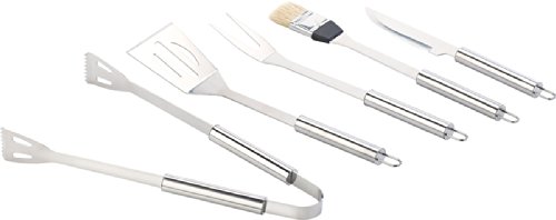 Rosenstein & Söhne Edelstahl-Grillbesteck im Aluminium-Koffer – Bild 3