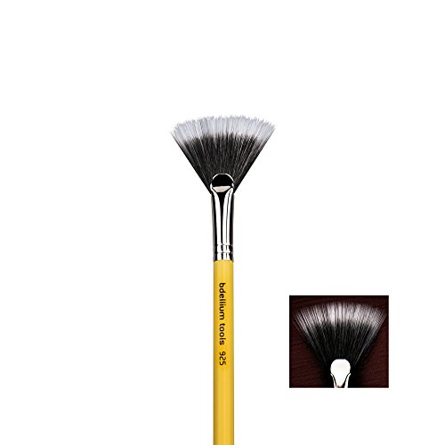 Bdellium Tools Studio Line Duet Fiber Fan Brush, Yellow