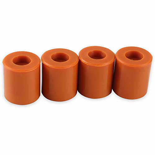 BCZAMD Heatbed Silicone Leveling Column, 3D Printer Hot Bed Mounts Column Stable Tool Heat-Resistant Silicone Buffer for Prusa i3 Plus Anet A8 Wanhao D9 Anycubic Mega, 4 Pack Brown