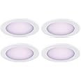 PHILIPS Color and Tunable White 5/6 in. LED 65W Equivalent Dimmable Smart Wi-Fi Wiz Connected Recessed Downlight Kit (4-Pack)