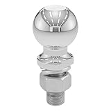 CURT 40039 Chrome Trailer Hitch Ball, 12,000 lbs., 2-5/16-Inch Diameter Tow Ball with 1-Inch x 2-1/4-Inch Shank