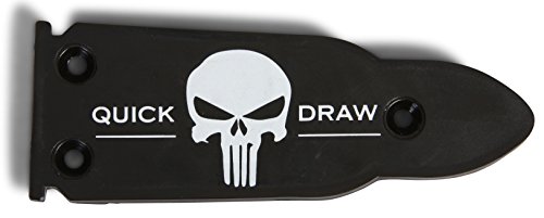QuickDraw Magnetic Gun Mount (Skull) for Vehicle Home Office 35lb Rated Gun Magnet Holder Holster Safety Rack Accessory HQ Rubber Coated Bullet Shaped Neodymium Magnet Handgun Firearm Pistol Shotgun