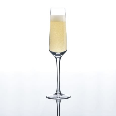 Hand Blown Champagne Glasses - Set of 2 - 100% Lead Free Crystal Clear Champagne Flutes Glasses, Perfect Party Cups