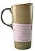 Ceramic Travel Mug Latte Tea Cup With Lid in Gift Box 17 oz. (Butterfly and Purple Flowers)