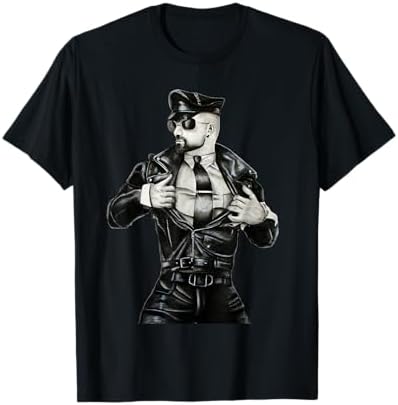 Tom of Finland Easy Rider T Shirt (Gay, Leather Pants, Motorcycle