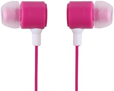 Miia In Ear Headphones with Microphone and Volume Controller (Pink)