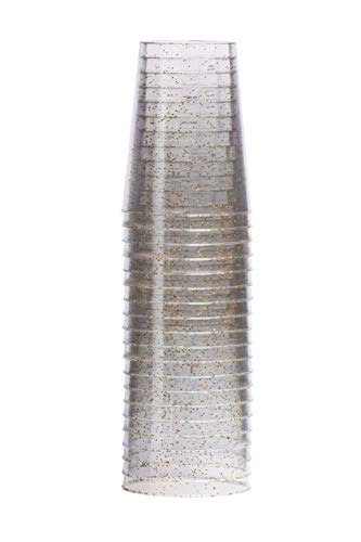 Exquisite-120-Count-10-oz-Gold-Glitter-Clear-Plastic-Cups-Tumblers-Hard-Plastic-Disposable-Cups-For-Wedding-Glasses-Plastic-Party-Cups-For-Cocktail-Wine-and-More
