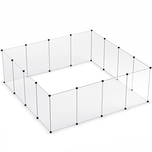 Tespo Pet Playpen, Portable Large Plastic Yard Fence Small Animals