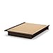 Basic Collection Platform Bed with Moulding - Queen Size - Chocolate - Contemporary Design - by South Shore