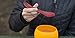 humangear GoBites Uno | Travel & Camping Utensils | Portable & Convertible Dining Ware | Multi-Functional Spork, Red