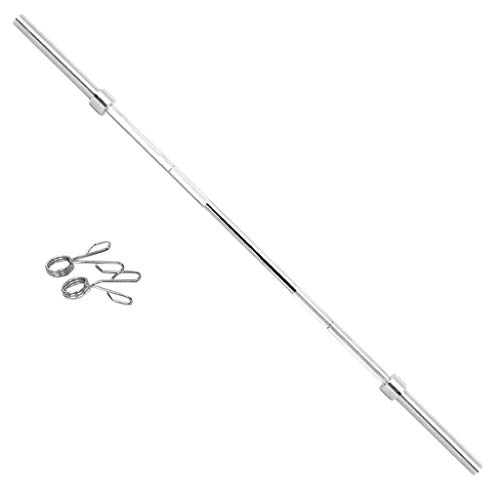 Olympic Barbell Bar Olympic 7 feet Weight Bar with Two Collars Solid