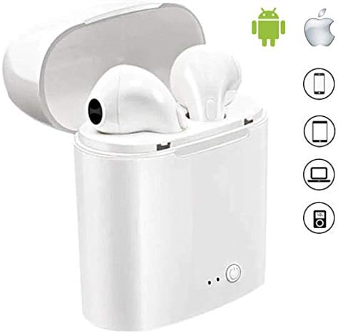 Zappos Wireless Bluetooth Headphones with Mic with in-Built Earphone Charger | Compatible with Xiaomi Redmi, Vivo, Apple iPhone 6/7 / 8, Oppo, Lenovo, Motorola, Samsung Mobile Phones