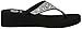 Yellow Box Women's Birder Wedge Flip Flop, Clear, 9 M US