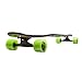 BACKFIRE Drop Through Longboard Complete Double Kick 42x9.5inch Professional longboards (Green)