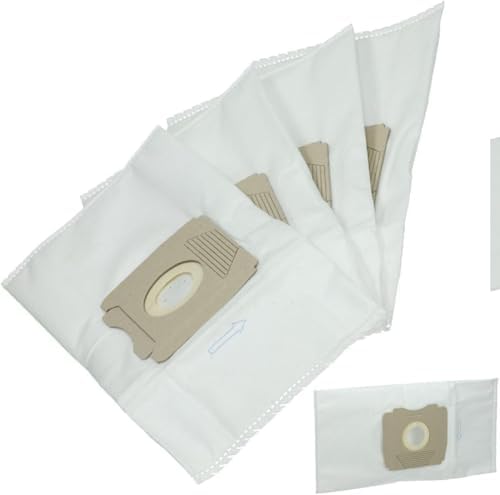 GR28S Staubsaugerbeutel (4 Synthetik Staubbeutel, 1 Mikrofilter, optimale Filtration und dauerhaft starke Saugleistung, +50% Lebensdauer, u. a. für Vampyr CE, weiß)