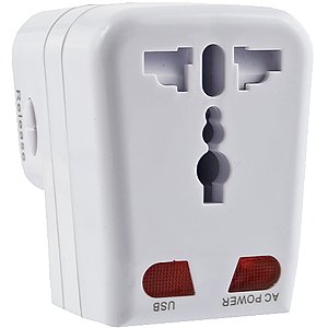 Universal Travel Adapter w/ USB Outlet (US, UK, AU, EU)