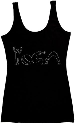 TREELANCE Organic Cotton Yoga Workout Tank Top Moon Phases Shirts Tops Tees Tanks for Women