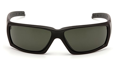 Venture Gear Overwatch Shooting Safety Sunglasses, Black, Forest Gray Anti-Fog Lens