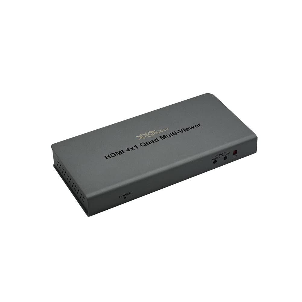 XOLORspace TW02 1080p HDMI 4x1 quad multi-viewer for gaming and monitor HDMI seamless switch