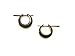 Small Buffalo Horn Hoop Earrings Handmade Organic Hoops Hand Carved Stick Pair