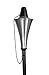 BIRDROCK HOME 4 Pack Outdoor Conical Torches - Flame Lamp - Satin Silver Patio Lighting - Metal Genie Torch
