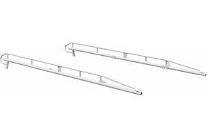 Kargo Master Pro Ii Series Steel Ladder Rack Side Rail White
