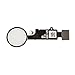 Home Button Main Key with Flex Cable Replacement Part for iPhone 7 and 7 Plus (Silver)