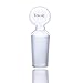 Laboy Glass Penny Head Hollow Glass Stopper for 24/40 Outer Glass Joint Chemistry Lab Glassware 5Pcs
