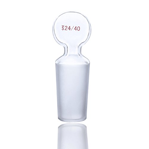 Laboy Glass Penny Head Hollow Glass Stopper for 24/40 Outer Joint in