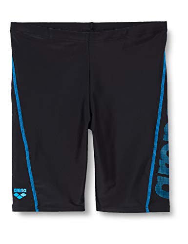 arena Logo Junior Jammer für Jungen, Schnelltrocknendes MaxFit Material, Chlor- und Salzbeständig, UV-Schutz 50+