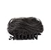 2Pcs Mini Claw Clip in Messy Bun Chignon Synthetic Hair Cat Ears Bun Extensions Wig Accessory Ponytail Updo Hair Pieces for Women and Girls and Kids (Black Brown)thumb 3