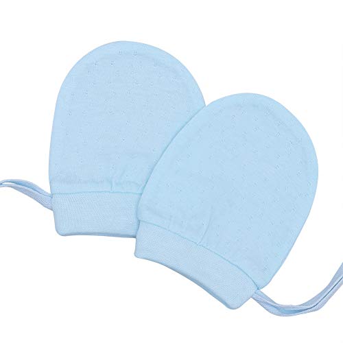 Ehdching Pack of 4 Unisex Mesh Thin Cotton No Scratch Mittens Gloves for 0-12 Months Newborn Infant Baby Boys Girls - Thumbnail 4