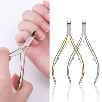 Mydio Cuticle Nipper, Professional Cuticle Nipper Scissors, Stainless Steel Cuticle Cutter Clipper Dead Skin Remover,Trimmer Cuticle Clippers Tools with Double Spring - Durable Nail Art Manicure Tool