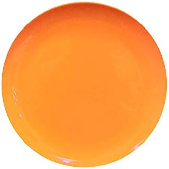 MEHUL 6 Pcs Melamine Half Plate - Orange (6 Plate Set)