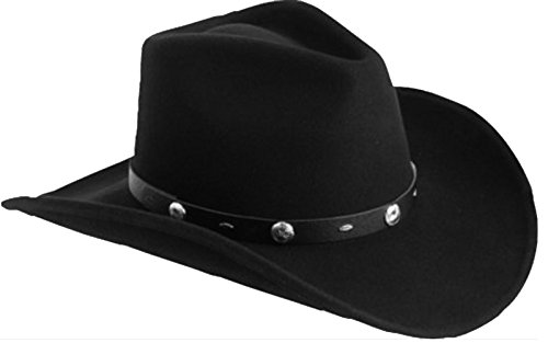 Silverado Men's Crushable Wool Felt Hat Black Small