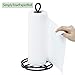 SRIWATANA Sturdier Paper Towel Holder, Simply-Tear Paper Towel Stand Rack with 2-Tier Metal Base, Black
