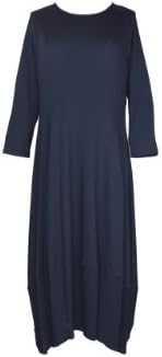 Comfy USA "Kati" Dress with Slight Balloon Hem--Black