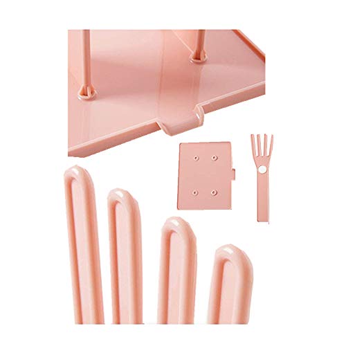 PPX Kitchen Rubber Gloves Racks Drain Towel Storage Holders Kitchen Sink Accessories Supplies Products Gear Items Stuff Kitchen Cleaning 2 Pairs(1 pair blue+1 pair pink) - Thumbnail 6