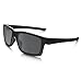 Oakley Men's OO9264 Mainlink Rectangular Sunglasses, Polished Black/Black Iridium, 57 mm