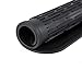 Silicone Dish Drying Mat - 18 x 16 Inch Large Nonslip Pad with High Ridges for Better Aeration, Suitable for Kitchen Counter Sink Refrigerator Liners, Heat Resistant & Dish Wash Safe, BPA Free (Black)