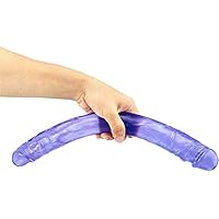 RFJJAL Gifts for Girlfriend and Wife, Flexible Jelly Double Head Beginner Toys Medical-Grade Double Density Bendable Handsfree Massage Tools for Women and Wife